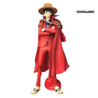 CH One Piece 20th Anniversary Red Cloak Luffy Model Figure Room Decor Holiday Gift