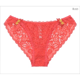 Annebra กางเกงใน ทรงบิกีนี่ ผ้าลูกไม้ Bikini Panty รุ่น AU3-870 สีแดง