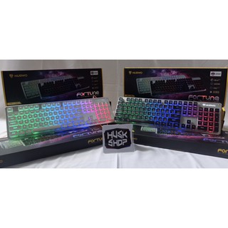 ภาพขนาดย่อของภาพหน้าปกสินค้าNubwo Gaming Keyboard Fortune NK-32 คีบอร์ดเกมมิ่ง ไฟรุ้ง7สี (คีบอร์ดภาษาไทย) ประกันศูนย์ 1 ปี จากร้าน huskshop บน Shopee ภาพที่ 1