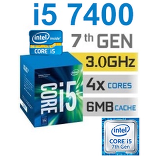 CPU INTEL CORE I5 7400 (Socket 1151) มือสอง พร้อมส่ง แพ็คดีมาก!!! [[[แถมซิลิโคนหลอด พร้อมไม้ทา]]]