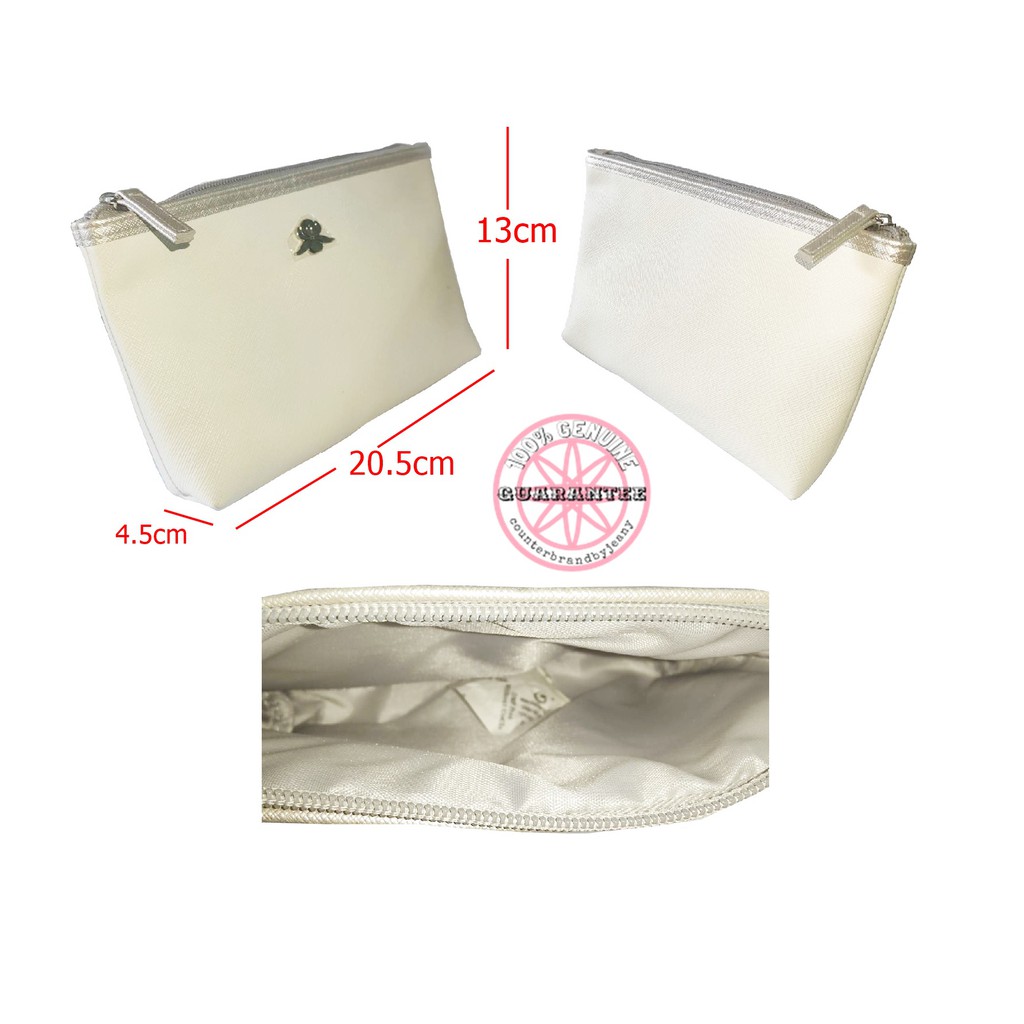 กระเป๋าเครื่องสำอาง-สีขาว-sisley-white-pouch