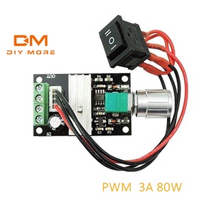 มอเตอร์ควบคุมความเร็ว 6V / 12V / 24V / 28 V 3A 80 W 1203BB DC PWM ตัวควบคุมความเร็วรอบมอเตอร์