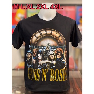 เสื้อวง Gun N Roses แขนสั้น ผ้าคอตตอน100 %