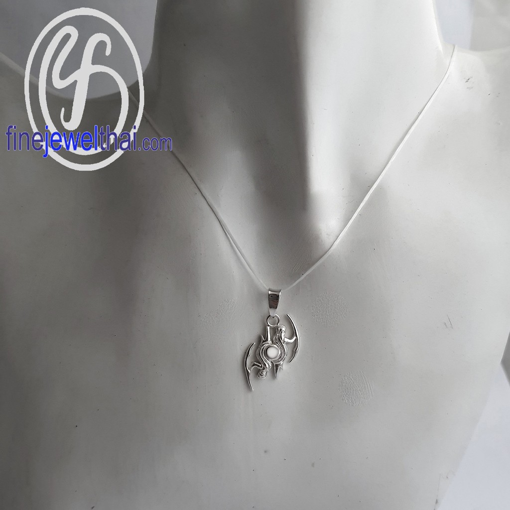 finejewelthai-จี้ราศี-ราศีเมถุน-จี้เงินแท้-gemini-silver-pendant-p116700