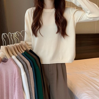 ภาพหน้าปกสินค้าเสื้อกันหนาว คอกลม แขนยาว ผ้าถัก สไตล์เกาหลี สำหรับผู้หญิง ซึ่งคุณอาจชอบสินค้านี้