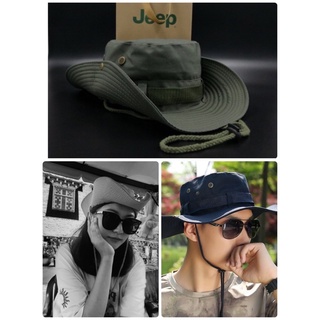 ภาพขนาดย่อของภาพหน้าปกสินค้าหมวกเดินป่า หมวกซาฟารี กันแดด มีสายคล้อง ผ้าหนา เกรดเอ สไตล์เกาหลี จากร้าน deedeeland บน Shopee