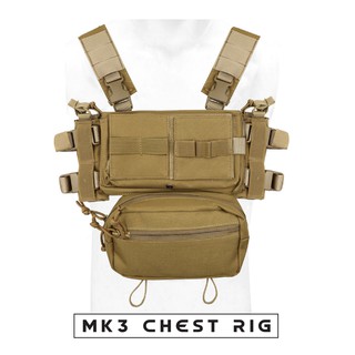 ภาพขนาดย่อของภาพหน้าปกสินค้าอุปกรณ์สายโยงบ่า MK3 Tactical Chest Rig วัสดุผ้า NYLON 500D ฟรีไซส์ จากร้าน pp_tactical_89 บน Shopee