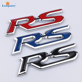 Lumiparty สติกเกอร์โลโก้ RS สําหรับติดตกแต่งรถยนต์ Ford