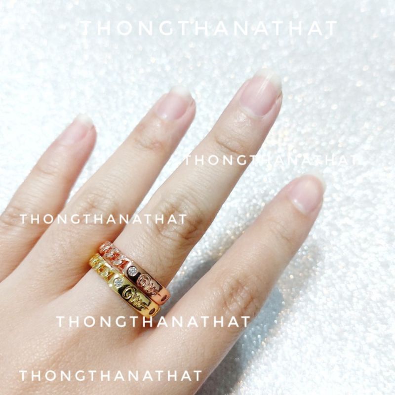 ภาพหน้าปกสินค้าแหวนอุณาโลม หวายข้าง ประดับเพชร **ปรับไซต์ได้** แหวนพระอุณาโลม เครื่องหมายแห่งมงคล แหวนมงคล จากร้าน thongthanathat บน Shopee