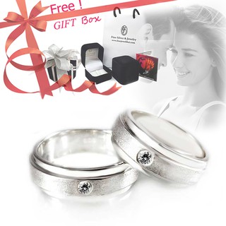 Finejewelthai-แหวนเพชร-แหวนเงิน-เพชรสังเคราะห์-แหวนคู่-แหวนแต่งงาน-Diamond Cz-silver-wedding-ring-Valentine Gift53