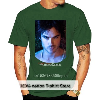 [COD]เสื้อยืด พิมพ์ลาย The Vampire Diaries Damon Photo สไตล์คลาสสิก สําหรับผู้ใหญ่ ADcblm78FJdfbe97