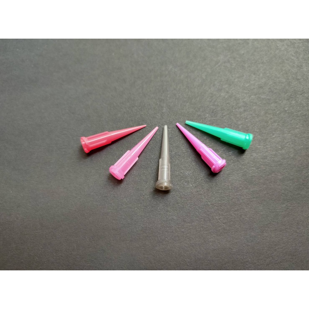 Dispensing เข็มหยอดกาวแบบพลาสติก รุ่น TT Tapered tips 20G สี Pink [ 10 ...