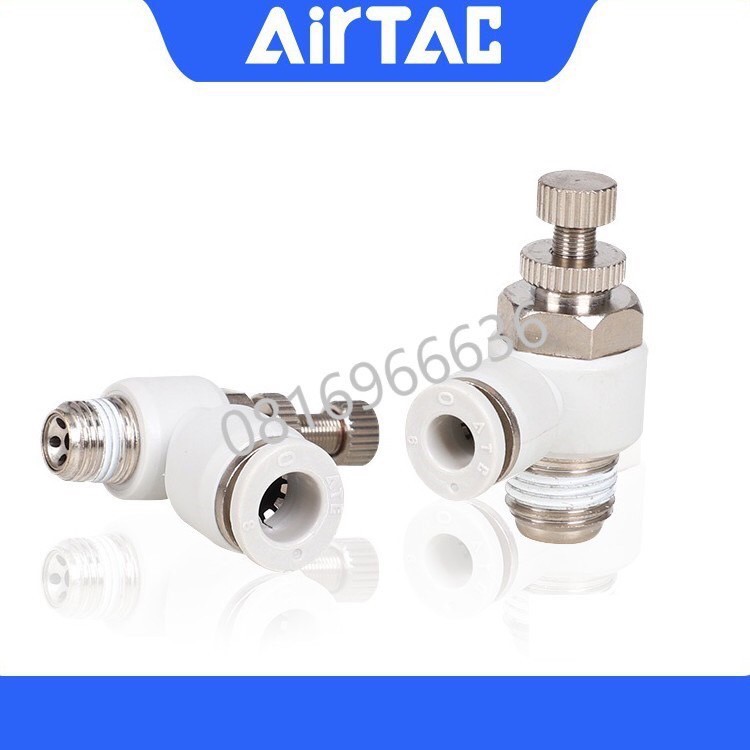 airtac-แอร์แทค-ข้อต่อลม-psl-ข้อต่อ-งอ90-องศา-เกลียวนอก-ปรับอัตราการไหลของลม-สินค้าของแท้พร้อมส่ง-fitting