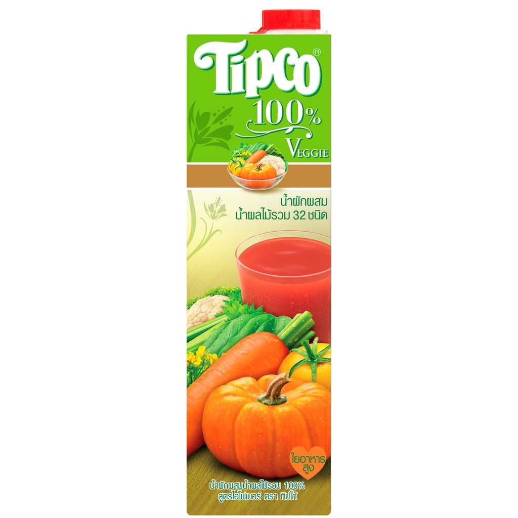 ภาพหน้าปกสินค้าทิปโก้ น้ำผักและผลไม้ 100% ขนาด 1000 ml. (เลือกรสชาติ) จากร้าน supermarket บน Shopee