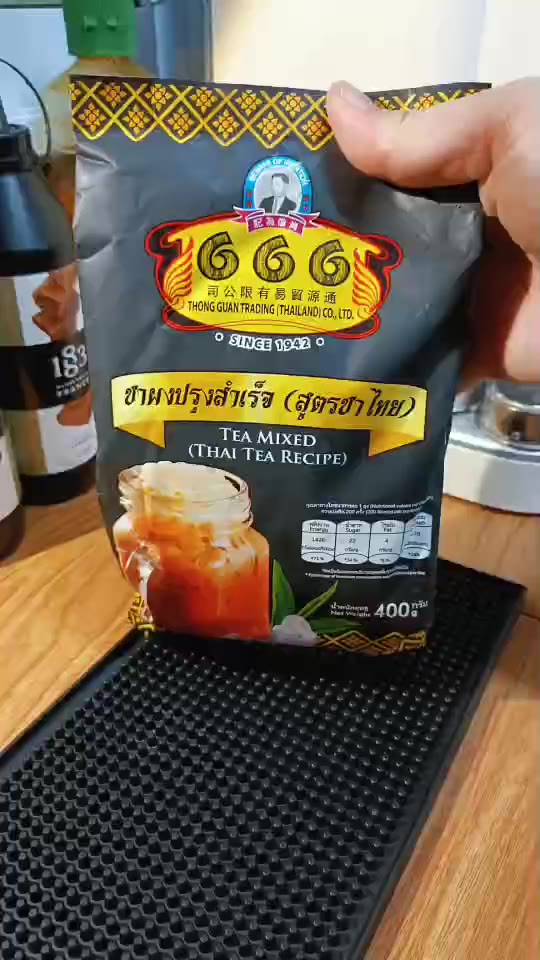 666 (ยกลัง) ชาผงปรุงสำเร็จ (สูตรชาไทย) ขนาด 400 กรัม 25 ห่อ x 1 ลัง ...