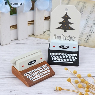[Bigr] Coffee Vintage Wooden Typewriter Photo Card Memo Holder Stand Card Holder TH580