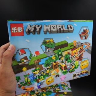 🔥พร้อมส่ง🔥เลโก้ Lego มายคราฟ Minecraft My World ชุดผจญภัยล่าขุมทรัพย์ LEDUO-6058 เกรดพรีเมี่ยม งานสวย ต่อสนุกครับผม❤