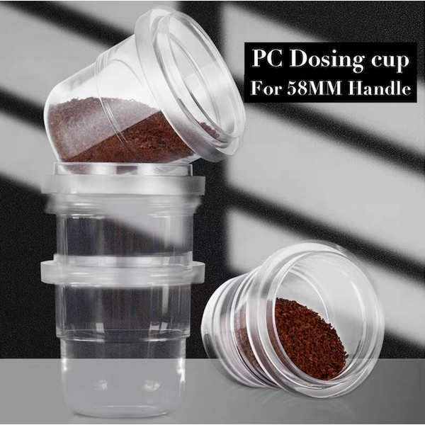 ราคาและรีวิวพร้อมส่ง  PC Dosing cup ถ้วยโดส กระบอกโดส ตวงเมล็ดกาแฟ รองผงกาแฟไม่ให้หก