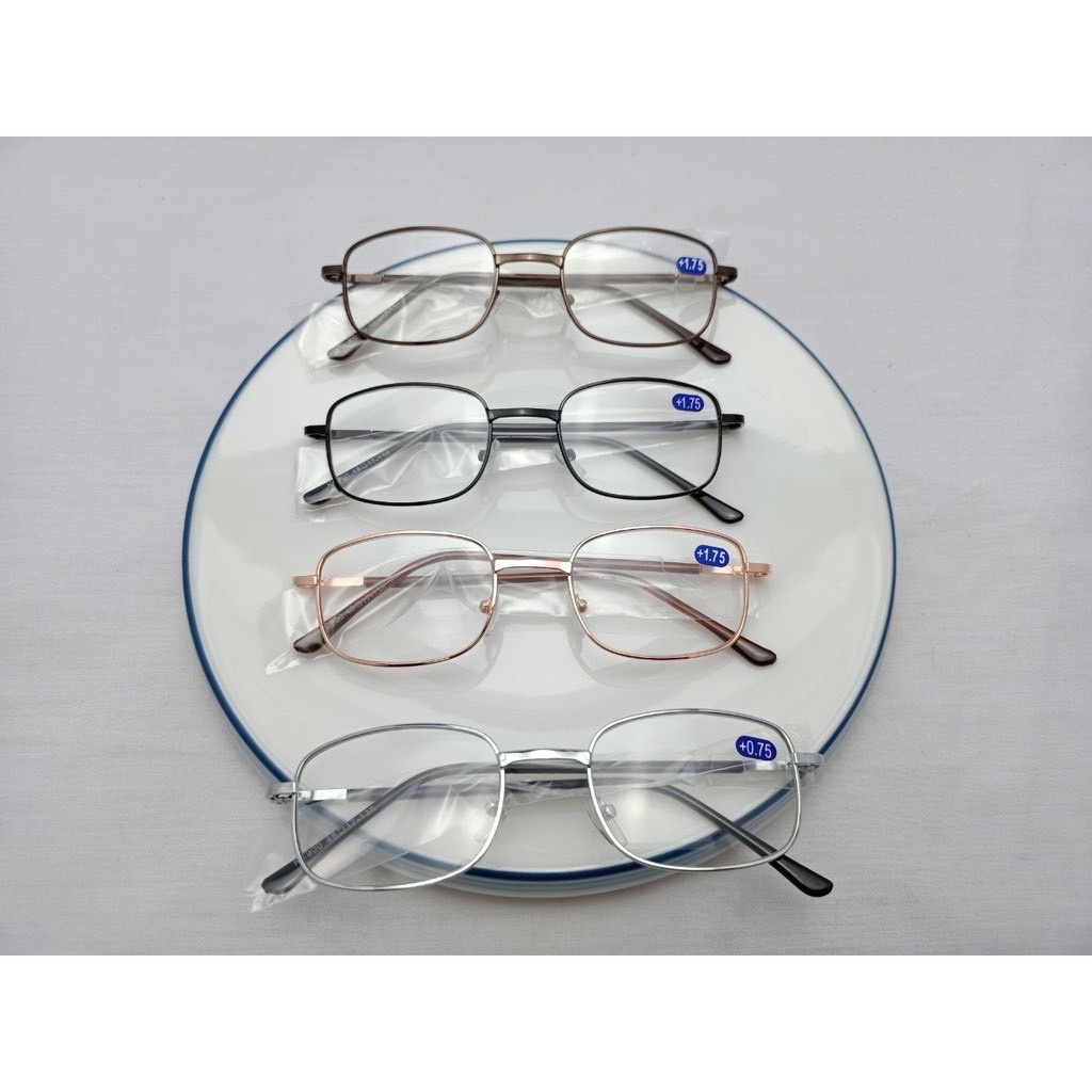 แว่นสายตายาว-แว่นตากรอบโลหะ-ขาสปริง-น้ำหนักเบา-ใส่สบาย-n-900-diy2564
