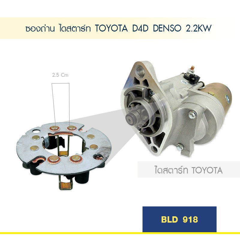 ซองถ่าน-ไดสตาร์ท-toyota-d4d-denso-2-2kw