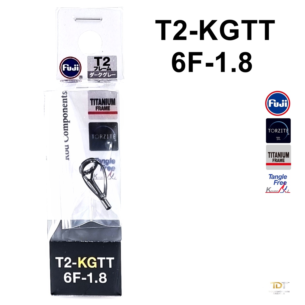 Fuji T2-KGTT Size 6F-1.8 Rod Top Guide Torzite Ti Frame x 1 (9840