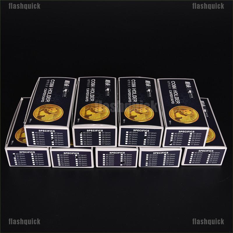 กล่องกระดาษแข็งใส่เหรียญสีขาว-2x2-mylar-50-ชิ้น