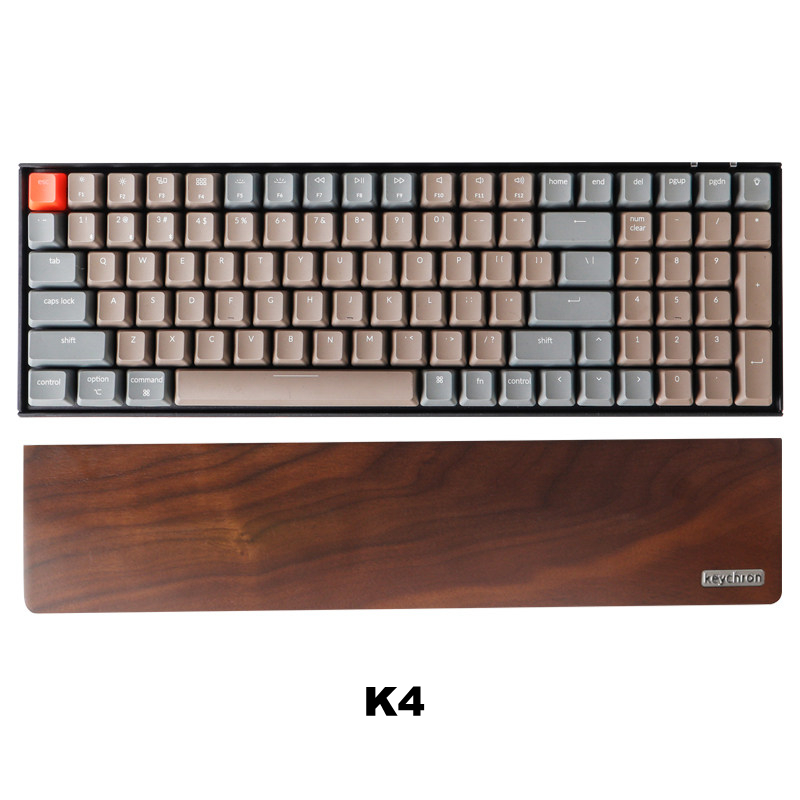 Keychron keyboard walnut palm rest wrist support wrist rest solid wood suitable for K2/K4/K6/K8