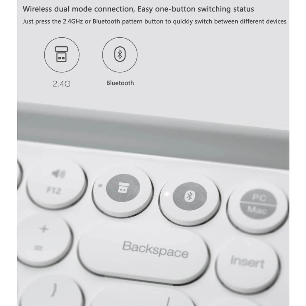 xiaomi-102-คีย์บอร์ดไร้สาย-2-4ghz-dual-mode-modes-keyboard-สีขาว-สีดำ