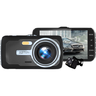 [877 บ. โค้ด 15MALL55] Aston Spark 2K กล้องติดรถยนต์ 2 กล้องหน้าหลัง ทรง Dashcam ชัดระดับ 2K จอกว้าง 4.0 นิ้ว เมนูภาษาไทย รับประกัน1ปี