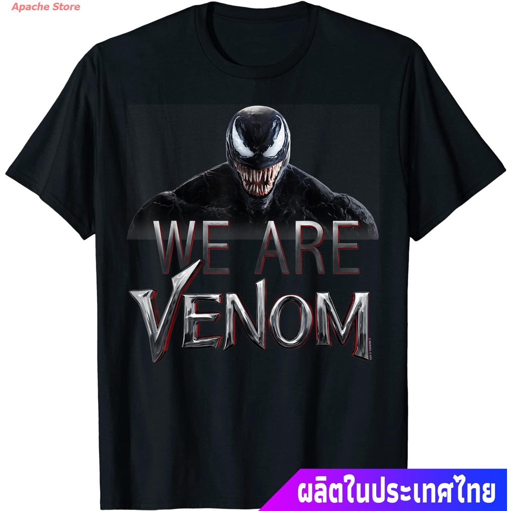 เสื้อยืดลำลองเสื้อยืดลำลอง-marvel-venom-we-are-venom-big-grin-t-shirt-sports-t-shirts-to4xl