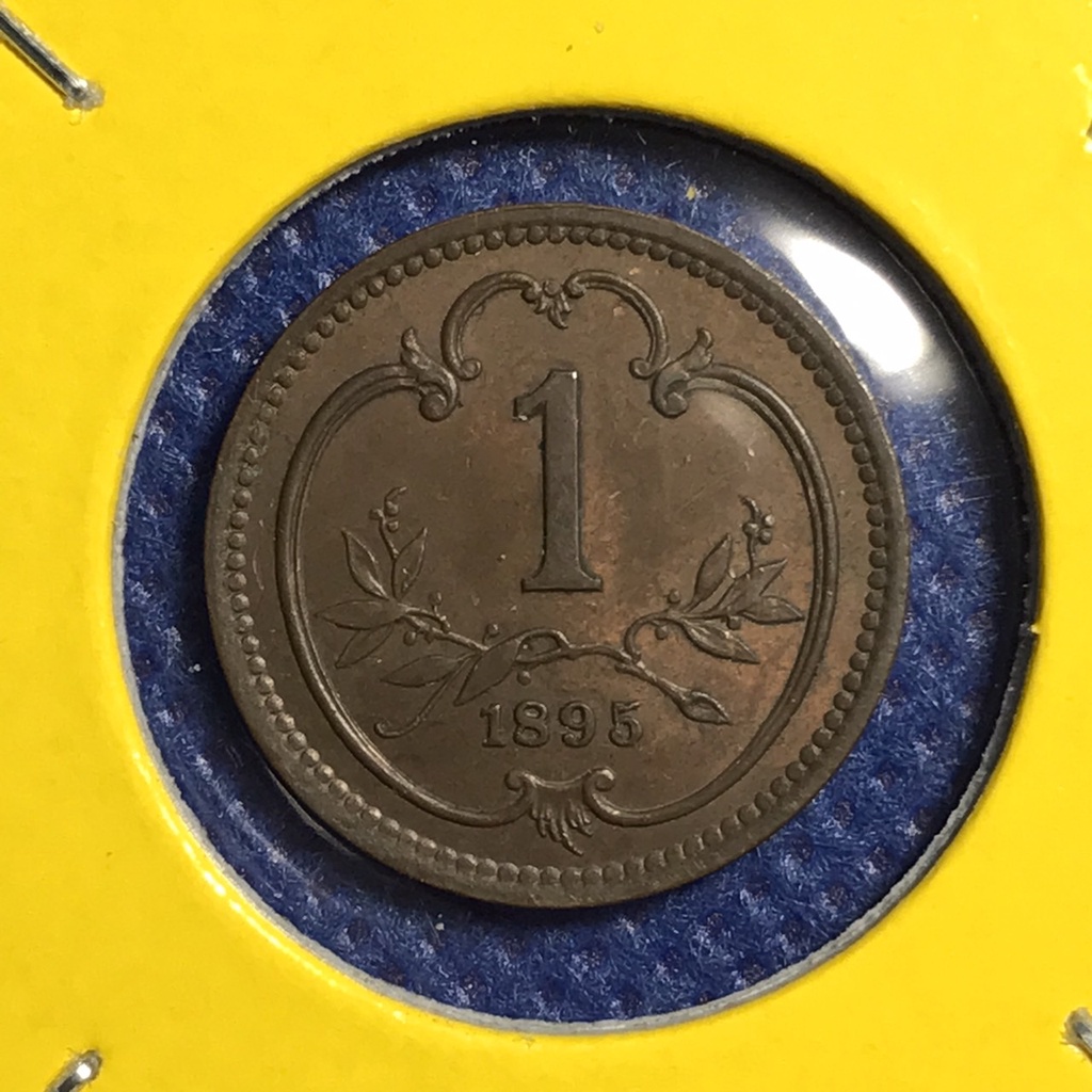 special-lot-no-60264-ปี1895-ออสเตรีย-1-heller-เหรียญสะสม-เหรียญต่างประเทศ-เหรียญเก่า-หายาก-ราคาถูก