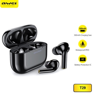 Awei T29/T29P TWS Wireless Earbuds Bluetooth Version5.0, Music/Game Headphone, Noise Reduction, Bass Round Sound