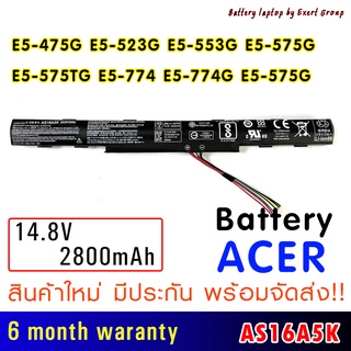 ORIGINAL BATTERY แบตเตอรี่ AS16A5K ACER Aspire E15 E5-475G E5-523G E5-553G E5-575G E5-774G E5-575 E5-575 E5-575G