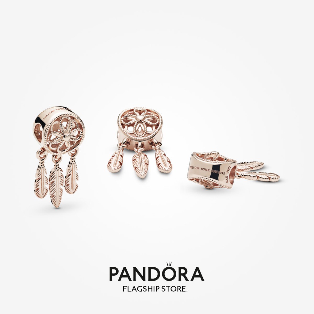 pandora-เครื่องรางดักฝัน-รูปดอกกุหลาบ-ของขวัญวันเกิด-สําหรับสุภาพสตรี-p825