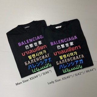 BALENCIAGA Multi Languages Tee ของแท้ 100% [ส่งฟรี]