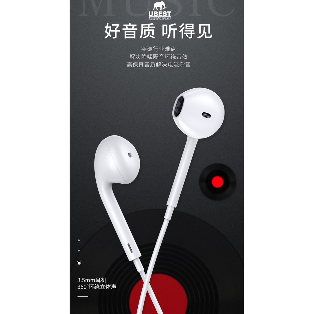 ภาพสินค้าหูฟัง K18 หูฟังแท้ ไมโครโฟน หูฟังมีสาย ชนิดมีไมค์ แจ็ค 3.5 มม. จากร้าน thaibest1 บน Shopee ภาพที่ 4