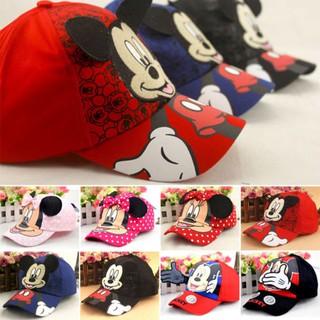 หมวกเบสบอลลาย disney mickey minnie mouse สําหรับเด็ก