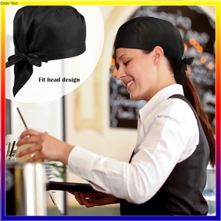 หมวกเชฟ สีดำ คุณภาพสูง สไตล์โจรสลัด เครื่องแบบบริกร หมวกเบเกอรี่ บาร์บีคิวย่าง ร้านอาหาร