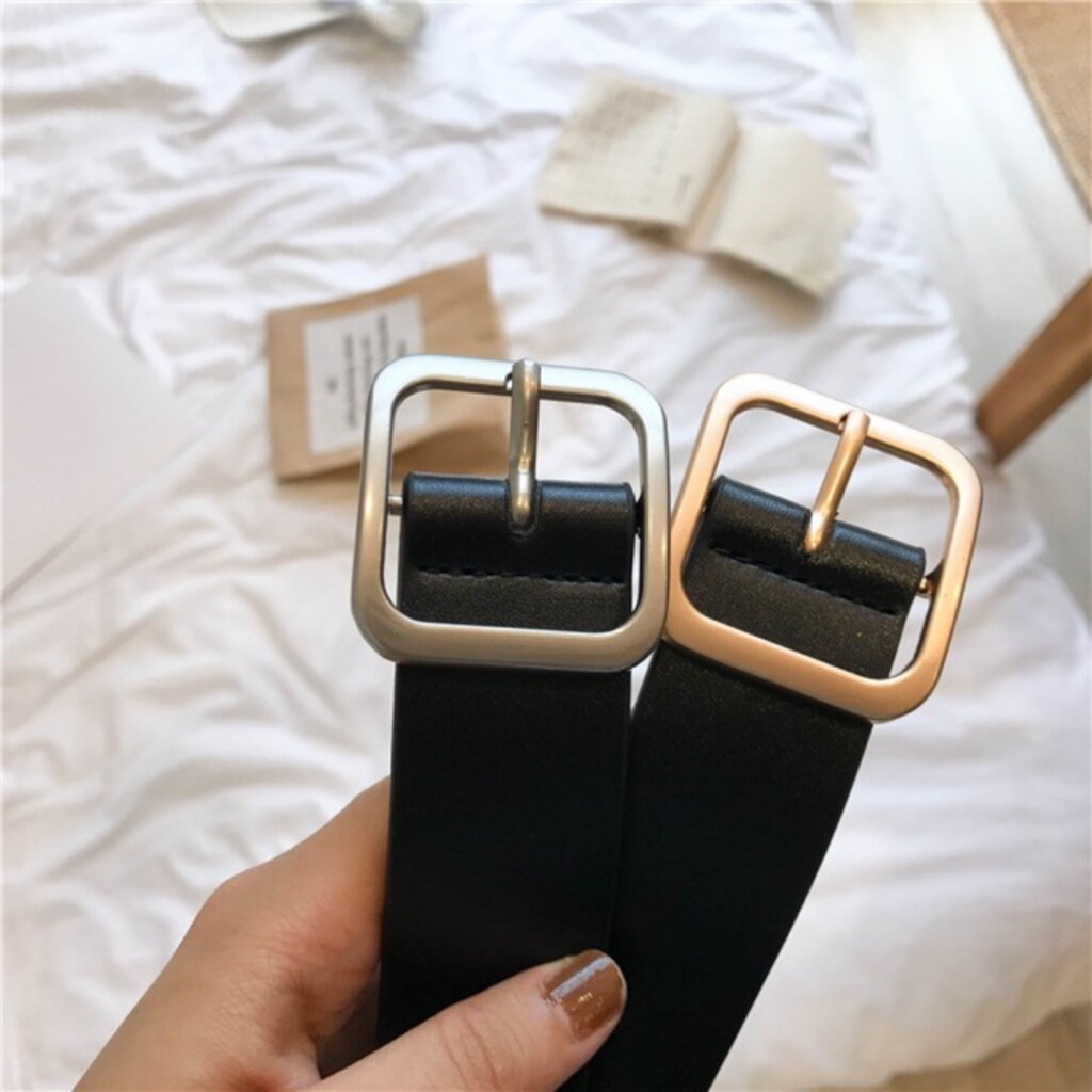 ภาพสินค้าเข็มขัดหัวสี่เหลี่ยม SQUARE BUCKLE จากร้าน daddysgirlstore บน Shopee ภาพที่ 1