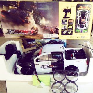 X Drift Rc Carรถดริฟท์ ขับเคลื่อน4ล้อ มีระบบเทอร์โบ ใส่แบตได้2ชุด แรงมากๆ