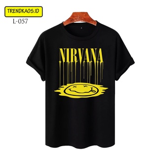 เสื้อยืดพิมพ์ลายแฟชั่น เสื้อยืดแขนสั้น พิมพ์ลายวงร็อค Nirvana Nirvana สีขาว สไตล์วินเทจ แฟชั่นเรโทร สําหรับผู้ชาย และผู้