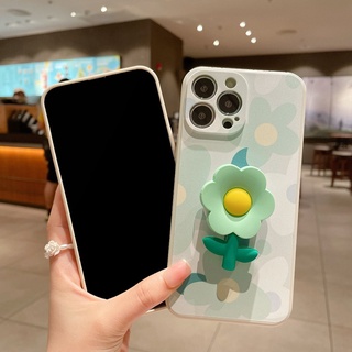 Compatible For Reno 10 Pro+ OPPO A98 A58 A38 A18 A78 A17 A17K A74 A95 A96 A76 A16 A54 A15 A53 A52 A92 A91 A93 A31 A5 A9 2020 A7 A12 A5S F11 F9 เคสโทรศัพท์มือถือ ลายดอกไม้ พร้อมขาตั้ง สําหรับ