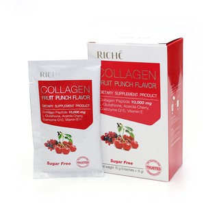 Riche Collagen 10,000 mg 5 ซอง อาหารเสริม ช่วยให้ผิวขาวกระจ่างใส