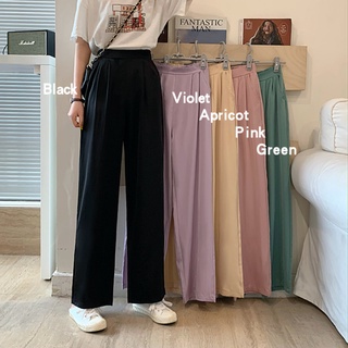 ภาพหน้าปกสินค้าAYFS022 2022 ✨ฤดูร้อนสไตล์ใหม่ ✨กางเกงลำลอง ผู้หญิง กางเกงหลวม กางเกงตรงเอวสูง กางเกงขากว้าง กางเกงสูท ที่เกี่ยวข้อง