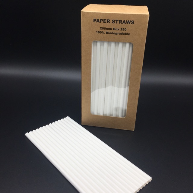 หลอดกระดาษ-แพ็ค-250หลอด-กล่อง-paper-drinking-straws