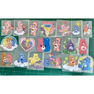 ตัวรีดการ์ตูนสุดฮิตน้องหมี   Care  Bears ,  carebears ล่าสุด  รีดง่ายแผ่นฟิมล์รีดร้อนติดเสื้อ