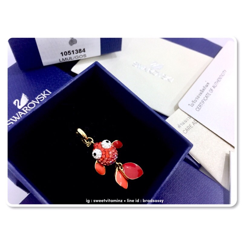 swarovski-red-fishy-charm-สินค้าใหม่-ของแท้-จาก-swarovski-คร้า