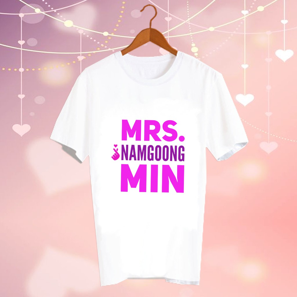 เสื้อยืดสีขาว-เสื้อดารา-fanmade-แฟนเมด-แฟนคลับ-ดาราเกาหลี-cbc131-mrs-namgoong-min