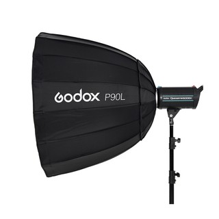 Godox P90L+รังผึ้ง ขายึดคาร์บอนไฟเบอร์Deep Lightweight Parabolic Softbox with Bowens Mount Adapter Ring for Various Bra