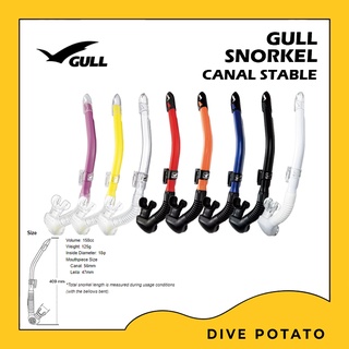 GULL Canal Stable snorkel สน็อกเกิ้ลสำหรับดำน้ำ
